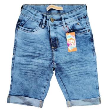 Imagem de Bermuda Jeans Infantil Menino Com Elastano - Jr Kids