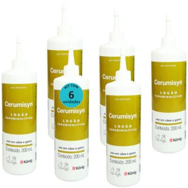 Imagem de Cerumisyn 200ml Loção Ceruminolítico König Kit Com 6 unid