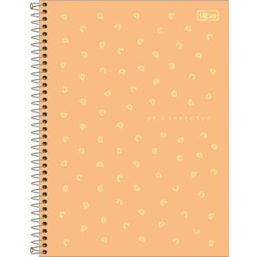 Imagem de Tilibra - Caderno Connect Capa Plástica Universitário Neon Feminino 1 Matéria - Laranja