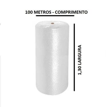 Imagem de Rolo Plástico Bolha 1,30X100 Metros