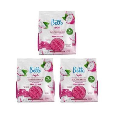 Imagem de Depilatorio Depil Bella Cera Confete 250G Pink - Kit Com 3Un