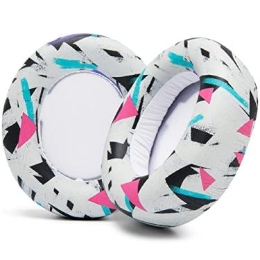 Imagem de Almofadas de ouvido Wicked Cushions para SteelSeries Arctis Nova Pro Wireless | Branco dos anos 90 | Couro PU | Maior durabilidade e conforto