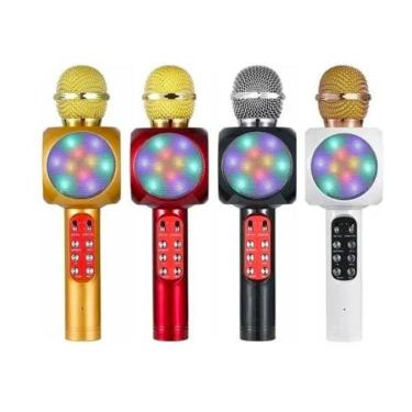 Imagem de Microfone Speaker Karaoke Usb Led Bluetooth