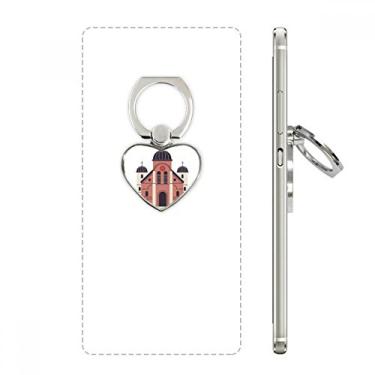 Imagem de Visiting Church in South Korea Heart Cell Phone Ring Holder Holder Holder Universal Support Gift