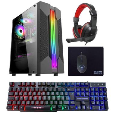 Imagem de Computador Gamer TOB Core i7 SSD 480GB 16GB VGA GT730 4GB Windows 10 Pro Trial, Teclado/Mouse, Mouse Pad, Headset