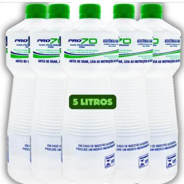 Imagem de Álcool 70% Líquido 5 Litros Etílico Hidratado Bactericida - Penariol D