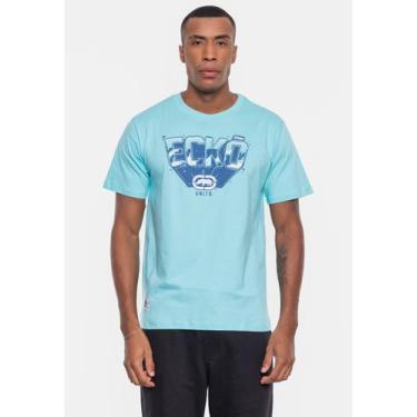 Imagem de Camiseta Ecko Masculina Space Azul Turquesa
