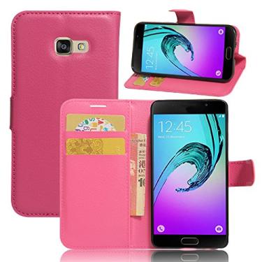 Imagem de Capa para Samsung Galaxy A3 (2017) â€“ Capa flip de couro PU de para Samsung Galaxy A3 (2017), capa de proteção de telefone estilo empresarial, capa com [compartimentos para dinheiro e