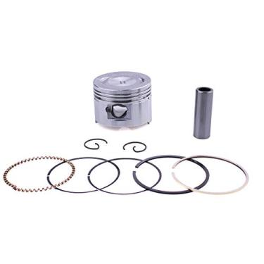Imagem de Glixal Conjunto de pistões ATMT1-037 GY6 80cc 47 mm com anéis para motor 139QMB 139QMA Scooter Moped ATV Go Karts JONWAY, JMSTAR, ROKETA, SUNL, TANK, PEACE, TAOTAO, Dongfang, Kazuma, JCL, BMS