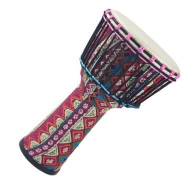 Imagem de Djembe Instrumento Pandeiro De Pele De Carneiro Leve Com Corpo De PVC De 10,5 Polegadas Ajustável Tambor Africano Adulto Tambor africano Profissional (Color : B)