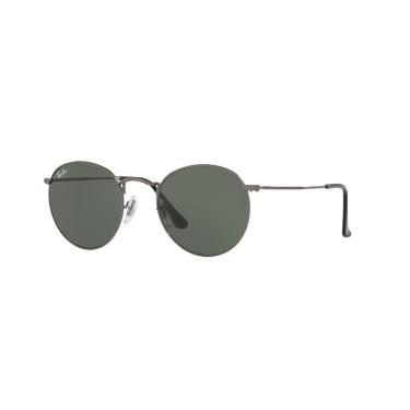Imagem de Óculos de Sol Round Metal Fosco Prata Ray-Ban