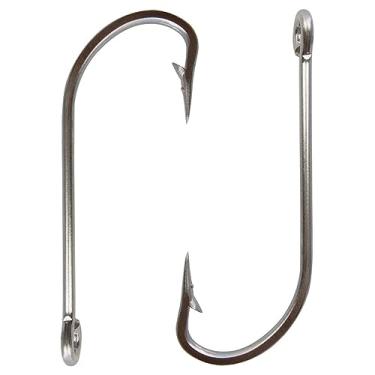 Imagem de Anzol para Pesca Em Aço Inox Com Argola 25 Peças Marinizado Varios Tamanhos (7/0)