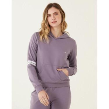 Imagem de Blusão moletom flanelado com capuz Malwee-Feminino