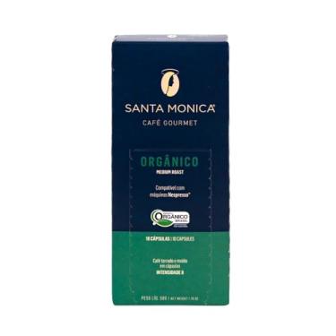 Imagem de Cápsulas de Café Gourmet Orgânico Medium Roast, Café Santa Monica, Compatível com Nespresso, Contém 10 Cápsulas