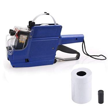 Imagem de Zeerkeer Price Gun MX-6600 Pistola de etiqueta de preço de 2 linhas de 10 dígitos com etiquetas e rolo de tinta, pistola de etiqueta de preço para escritório, loja de varejo, mercearia, marcação de