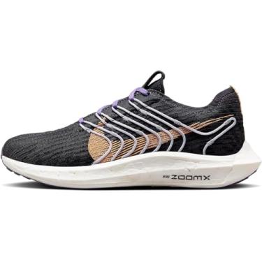 Imagem de Nike Tênis de corrida feminino Pegasus Turbo (preto/antracite/roxo/pêssego, us_Footwear_Size_System, adulto, feminino, numérico, médio, numérico_38_ponto_5), Preto, 25.5 cm