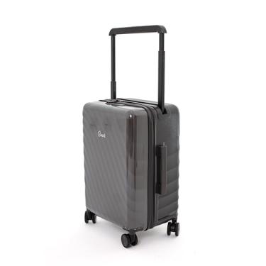 Imagem de Mala de Bordo 10kg, 2 Camadas de Policarbonato, Haste de Alumínio, Zíper Reforçado, Cadeado TSA, Rodas Deslizantes (Cinza, Único)
