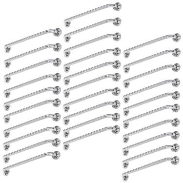 Imagem de Barra Alça Apoio 80cm Kit 30 Uni Aço Inox Suporte Anti Queda Apoio Idoso Gestante Acessibilidade Segurança Escada Corrimao Box Banheiro Corredor