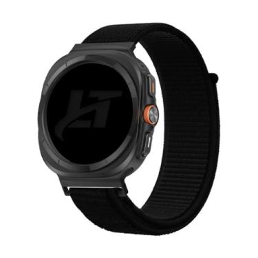 Imagem de Pulseira Nylon Loop LTimports compativel com Galaxy Watch Ultra LTE 47mm Sm-L705 / Sm-L705F (LT-Preto)