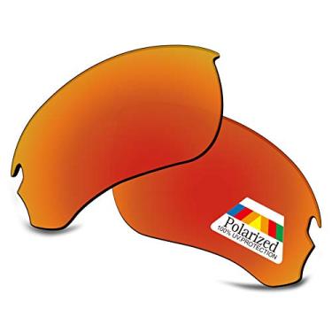 Imagem de Bwake Lentes de reposição para óculos de sol Oakley Si Speed Jacket OO9228 - Vermelho fogo polarizado
