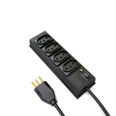 Imagem de Filtro De Linha 4 Tomadas Padrão Nbr14136-10A-100/240V 2P+T - Casa Das