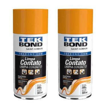 Imagem de 02 Limpa Contato Elétrico Eletrônico 300 Ml Lurificante - Tek Bond