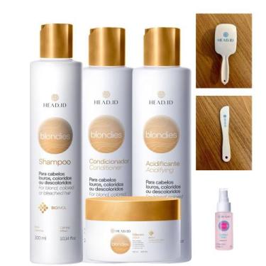 Imagem de Head.ID Blondies Shp Cond Mask Acid +Escova+Espátula+Leavein