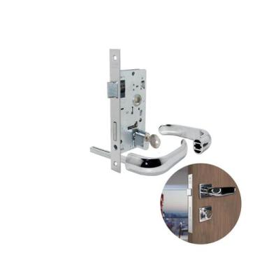 Imagem de Fechadura Em Inox Para Porta Residencial Externa de 30 A 35 Mm 803/09 