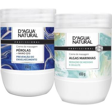 Imagem de Kit estética creme de massagem pérolas nano Q10 E algas marinhas 650G 