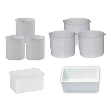 Imagem de Formas Plásticas Para Queijo Minas E Mussarela 8 Peças - Injesul, Muss