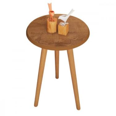 Imagem de Mesa Lateral Brilhante Naturalle Bechara, Naturalle