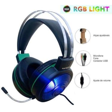 Imagem de Headset Gamer Kapbom Ka-906 C/ Luz Led Rgb Youtubers