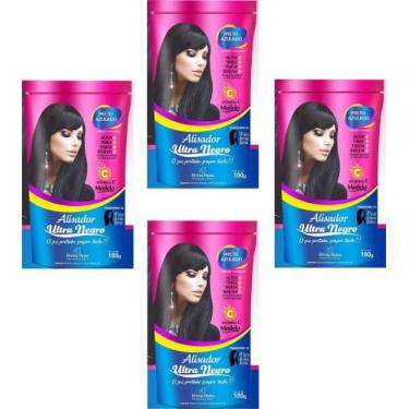 Imagem de Hene em Gel Perfumado Modelo Alisador Ultra Negro 04x180gr Preto Forte