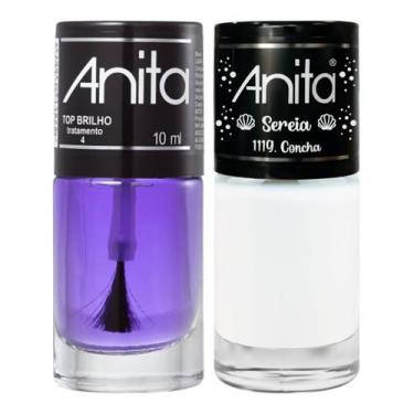 Imagem de Esmalte Concha Coleção Sereia + Top Brilho 10ml Anita