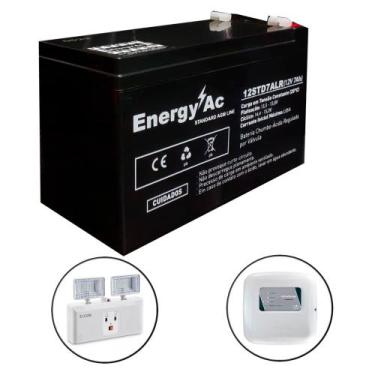 Imagem de Bateria recarregável para central de alarme 12v - Energy Ac 
