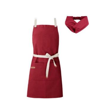 Imagem de Avental e Faixa Cozinha Vermelho Bar Restaurante Bistro - CASACHA