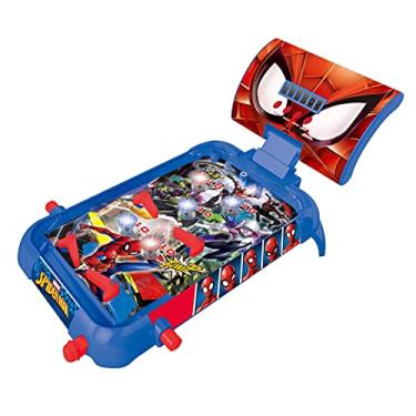 Imagem de LEXiBOOK Marvel Spider-Man, Table Electronic Pinball, Action and Reflex Game for Children and familiy, LCD Screen, Light and Sound Effects, Blue/red, JG610SP