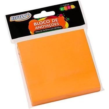 Imagem de Bloco Post-It Laranja - BRW