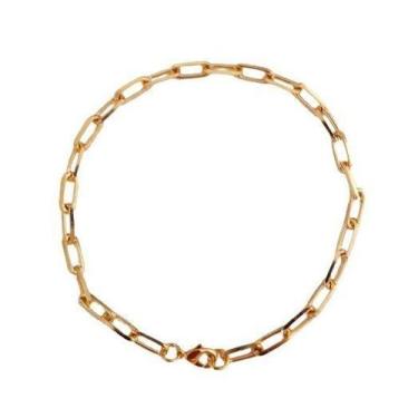 Imagem de Pulseira Elo Cadeado Unissex Folheasdo Ouro 18k - MIXFOLHEADOS