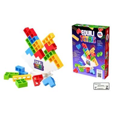 Imagem de Jogo Equili Tetris Pakitoys Brinquedo Equilibrio Raciocinio Logico Enc