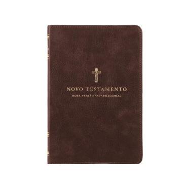 Imagem de Livro - Novo Testamento, NVI, Couro Soft, Cruz Marrom, Leitura Perfeit