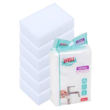 Imagem de Kit 30 Esponja Mágica Remove Limpa panela Limpeza Multiuso - Wellmix