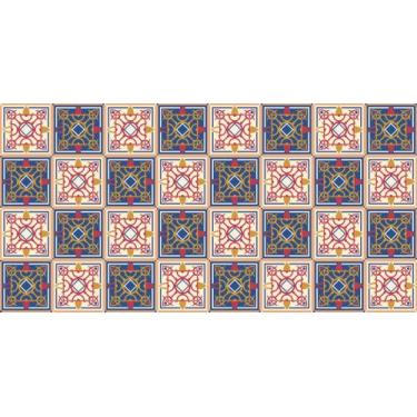 Imagem de Adesivo Azulejo Português - 2 desenhos (ROSA E AZUL) - Leo Publicidade
