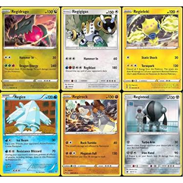 Imagem de Regigigas & Legendary Giants - Regidrago - Regieleki - Regice - Regirock - Registeel - Pokemon 6 Card Lot
