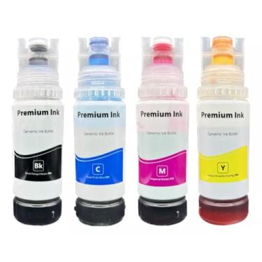 Imagem de Kit 4 Tintas Premium Ink 280mL CORES VIVAS | Compatível com Epson 504 544 para L3150 L3250 L4260 L5190 e Mais