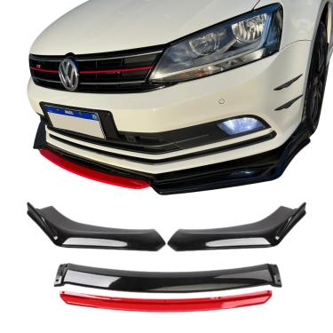 Imagem de Spoiler Aerofólio Jetta Volkswagen Black Piano e Red Saia 6