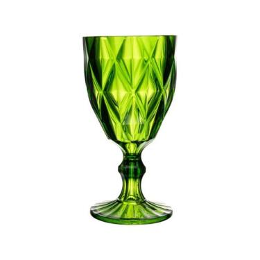 Imagem de Taça de Acrílico Diamond Verde 330ml 220407 - Lyor - LYOR, WOLFF, ROJE