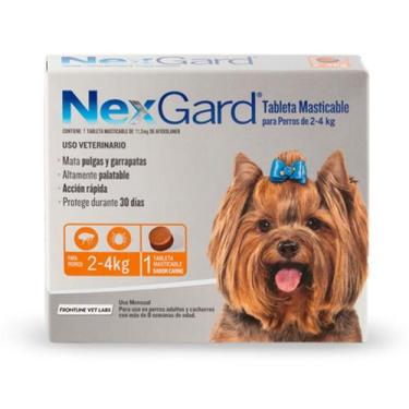 Imagem de NexGard Caes 2-4Kg Unitario - Merial, 250g, P