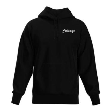 Imagem de Blusa De Frio Moletom Fechado Bolso Canguru Com Capuz Estampado - Rela