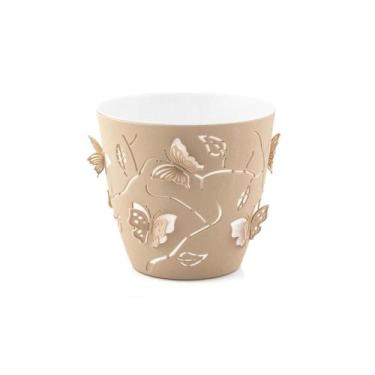 Imagem de Cachepot Plantas e Flores Borboleta 3D 1,4 L 1698 - Plasvale